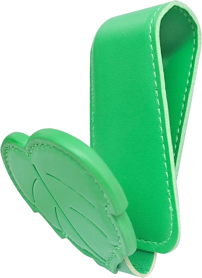 CATCH ON Cute Sunglasses Holders,Faux Leather Sunglasses Hanger Organizers Clip and Ticket Card Clip Accessories for Car Visor (Style G) | Faux Leather Ticket Card Clip - Image 3
