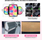 Plush Fuzzy Fur Car Armrest Cover with Side Pockets,Tie Dye | Fluffy Armrest Cushion Pad,Soft Center Console Cover,Car Interior Storage Accessories ,for Most Car Decoration Protector - Image 7