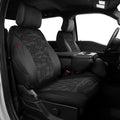 EKR F150 Seat Covers Custom Fit for (4 Door,SuperCrew) Ford F-150 Raptor/Tremor 2021 2022 2023 2024 2025 2026,Leather Truck Seat Cover Full Set -Faux Leather(Black/Gray Camo A63) by EKR