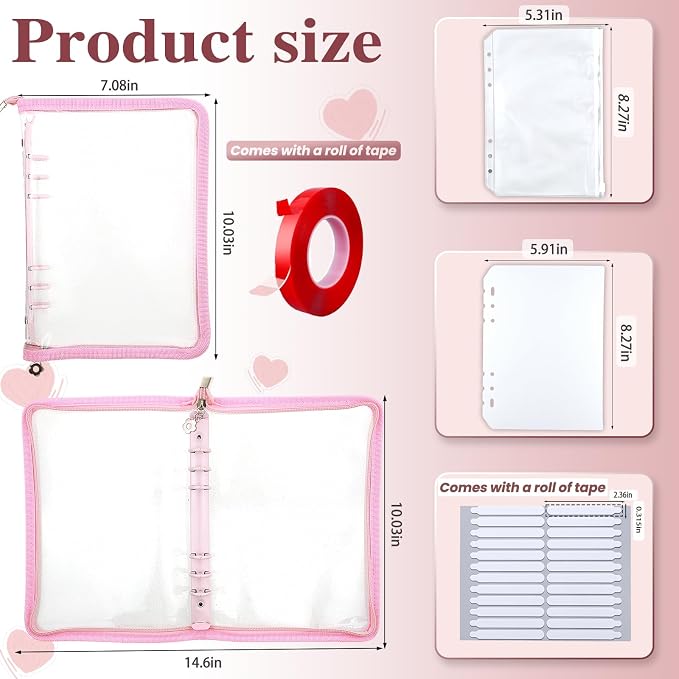 Press on nail storage Nail Storage Book - Portable Versatile Organizer for Press - On Nails, Jewelry and More with 90 Pcs Adhesive Double Sided Tape - Image 2