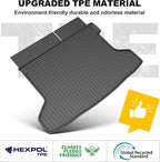 Full Set Floor Mats for Honda HRV 2016-2022 | All Weather TPE Custom Fit HR-V Floor Liners 1st & 2nd Row & Seat Back Mat & Cargo Mat - Image 7