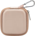 Ginsco Mini-Portable Hard Shell Square Earbuds Case for Apple EarPods/Samsung Galaxy Wired/Wireless Earbuds, Cell Phone Accessories Organizer with Carabiner for Earphones by Ginsco