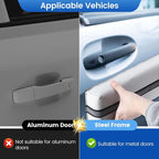 Magnetic Car Door Dent Protector Removable Car Door Guard - Prevents Dents and Scratches for Vehicles (Silver Gray) - Image 6