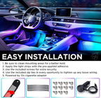 Xprite Dreamcolor LED Neon Car Interior Bluetooth Lights Strip with Remote & APP Control, Footwell Under Dash RGB Chasing Inside Light Kits, Cigarette Adapter for Vehicle Internal Trucks SUV UTV ATV - Image 6