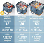 CleverMade Pacifica Collapsible Cooler Bag, Small Travel Cooler, Cool Gray | Keep Drinks Cold and Pack Light | A Reinforced Base, Storage Pocket, Bottle Opener, and Shoulder Strap Add Outdoor Utility - Image 9
