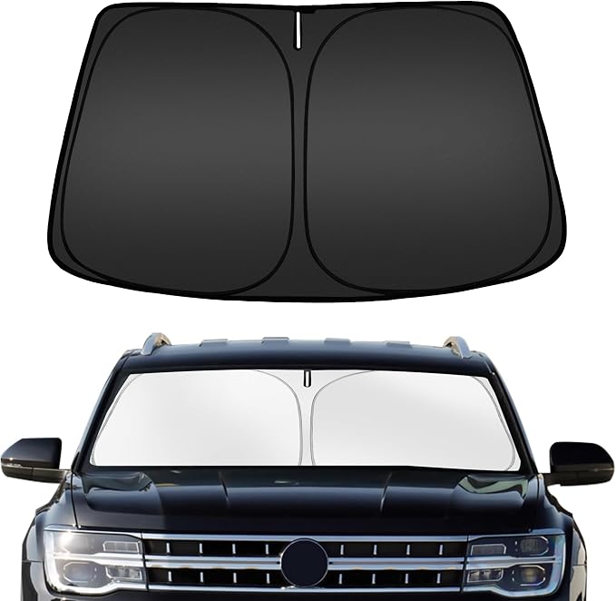 ARISMOTOR Windshield Sun Shade for Volkswagen Atlas Cross Sport 2018-2026 | Custom Fit, Foldable, Front Window Sunshade Sun Visor Protector, Block UV Rays, Keep Car Cooler by ARISMOTOR