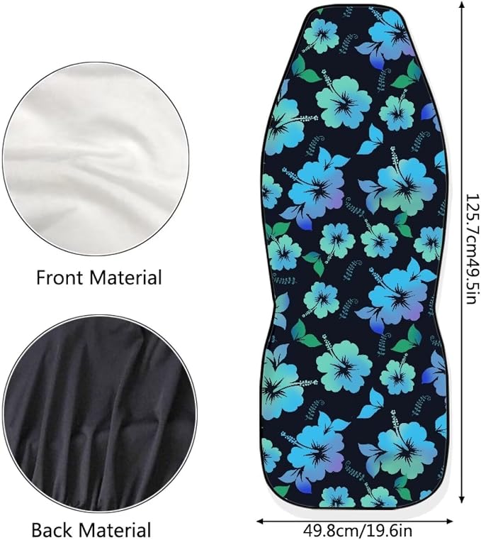 Hibiscus Flower Car Seat Covers Washable Seat Protector for Women Men Hawaiian Style Automotive Vehicle Seat Covers for Cars Interior for Cars, Sedans, Trucks, SUVs - Image 5