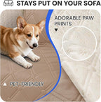 Waterproof Dog Bed Cover Pet Blanket, Soft Couch Cover for Dogs Washable, Non-Slip Dog Blanket Protect Furniture Couch Sofa Car for Puppy Large Dogs Cat (30x70 Inch, Khaki) - Image 3