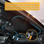 CHILL·TEK Pink Eyelash Car Windshield Umbrella, Hello Gorgeous Sun Shade Umbrellas for Car Front Window, Block UV Rays Foldable Windshield Umbrella Sun Visor Protector-Keep Car Cool for Most Vehicles - Image 3