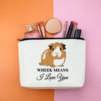 Guinea Pig Gifts Makeup Bag Guinea Pig Lover Gifts Animal Lover Gift Cosmetic Bag Guineas Pigs Themed Gift Christmas Birthday For Her Him Animal Lovers Friends Travel Bag - Image 4