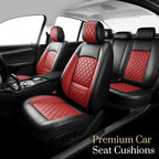 Fit for CH-R Car Seat Covers Compatible with Toyota CHR 2018-2022 - Waterproof Breathable Leather Automotive Seat Cushions Protector, Airbag Compatible, Full Set 5 Seats(Red) - Image 2