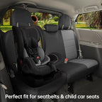 Full Set Car Seat Covers for Honda Odyssey 2011-2017,7-Seater,Faux Leather | for LX Only,2nd Row Captain Seats,Luxury Waterproof Seat Protector,Fit Like A Glove(Black/Gray) - Image 3