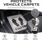 Frienda 500 Pcs Waterproof Paper Car Floor Mats Disposable Floor Pads Covered Plastic Film Automotive Foot Mat for Vehicle Supplies(White,20 x 15 Inch) - Image 3