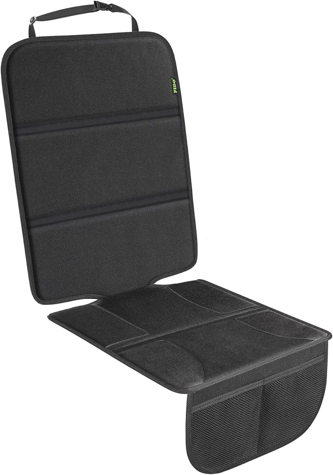 PIDO Car Seat Protector Under Baby Car Seat, Carseat Protection Pad, Black | Thick Padding, Waterproof Oxford, Non-slip Base, Prevents Seat Indentation, Protect Car Upholstery by PIDOProducts