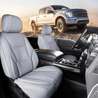 Coverland Premium Custom Fit Truck Car Seat Covers Front Seats Waterproof | Airbag Compatible Non-Slip Seat Cover for 2005-2015 Toyota Tacoma Access, Double, Regular Cab [Gray - Size Chart A39] by Coverland