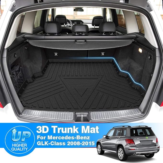 Cartist Custom Fit for Anti-Slip Cargo Liner GLK Odorless High Side 3D Trunk Floor Mat for Mercedes-Benz GLK 2008-2015 - Image 2