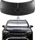 Pigenius Windshield Sun Shade Umbrella for Mercedes-Benz GLE SUV 2020-2026. Foldable Umbrella Sunshade with Silver Heat Shield to Keep Cool UDS by Pigenius