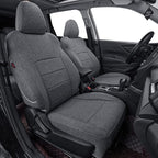 coverdream Forester Car Seat Covers Custom Fit for 2009-2013 Subaru Forester Seat Covers,Rear Seat W/Cup Holder,Full Coverage Polyester Seat Protector(Full Set,Gray) by Coverdream