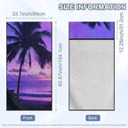 Beach Palm Tree Towel Seat Covers for Cars Front Seat Towel Cover | Tropical Palm Tree Sweat Seat Cover Protector with Storage Bag Car Interior Accessories for Swimming Yoga Beach Towel - Image 7
