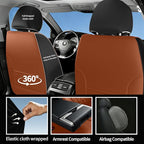 Car Seat Covers for GMC Acadia 2007-2026, Full Set, Brown | Luxury Full Coverage Leather Seat Protectors, Waterproof Breathable, Non-Slip, Easy to Install, Airbag Compatible, All-Season - Image 6