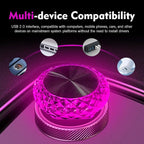 1 PC USB LED Car Interior Atmosphere Lamp, Plug and Play Portable Mini Car Night Ambient Light, Auto Dashboard Decoration Accessories for Most Cars, SUVs, Trucks (Purple) - Image 7