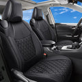 Huidasource Custom Fit RAV4 Front Car Seat Covers, Leather Seat Cushion Cover Accessories Fit for 2019-2024 Toyota Rav4 XLE LE XLE Premium Limited(Not for Hybrid/Adventure/TRD Off-Road/Prime, Black) by Huidasource