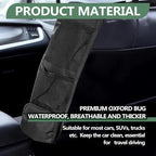 KEVWR 2 PCS Car Seat Side Organizer, Multifunctional Stuff Holder with Mesh Net Pocket, Auto Seat Storage Hanging Bag For Cars, SUVs, Trucks. Can Hold Mobile Phone, Wallet, Glasses (Black) - Image 4