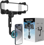 for Magsafe Car Mount, Rear View Mirror Phone Holder, Rotatable and Retractable Phone Holder for Car Compatible with iPhone 17/16/15/14/13/12 Series and Phones with Magsafe Case or Metal Ring by JDHDL