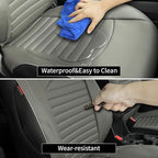 EKR Car Seat Covers for Subaru Forester 2019-2024(NO Base),Full Set | Custom Fit for Subaru Forester 2019-2024 (Not for Base)Full Coverage,Waterproof,Faux Leather(Black/Gray) - Image 4