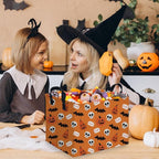 Halloween Ghost thriller basket,Empty Halloween basket,Horror and thriller decor,Trick or Treat Box for Boys and Girls,Horror decor(Bat pumpkin) - Image 3