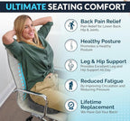ComfiLife Doctor Recommended Seat Cushion - Premium Gel & Memory Foam Office Chair, Car Seat, Lifting Cushion - Chair Cushions for Back & Sciatica Relief - Seat Cushions for Office & Desk (Charcoal) - Image 5