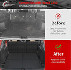 Cargo Mat & Backrest Mats for 2023 2024 2025 2026 Mazda CX50 | Trunk Mat Trunk Liner Cargo Liner TPE All Weather Back Seat Cover Protector 2024 CX-50 Accessories - Image 3