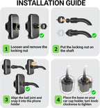 Cup Holder Phone Mount 15 Inch Adjustable Gooseneck Arm for Car | Adjustable long arm and stable cup holder base keep your phone secure, easy to reach, and clear to view while driving - Image 9
