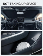 Proadsy Custom Fit Car Windshield Sun Shade for 2025-2026 Toyota 4Runner | 240T Heat Shield, Drops Temp 54°F, Blocks 99% UV, Prevents Dashboard Cracking, Summer Parking & Beach Trips, Easy Twist-Fold - Image 8