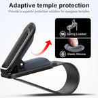 Veharvim Sunglass Holder for Car (2 Pack, One-Handed Operation, Gentle & Secure Hold, Silicone Padded, Universal Fits Sunglass and Car Visor) - Sunglasses Clip for Car Visor (Black & Silver, 4 Pack) - Image 3