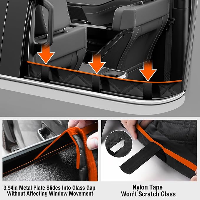 Surfcabin Car Door Protector for Dogs,Trucks & Large SUVs,20% Larger,2 Pack | Thickened Waterproof Fabric, No Tint Damage, Full Door Panel Covers, Does Not Interfere with Window Rolling & Door Opening - Image 2