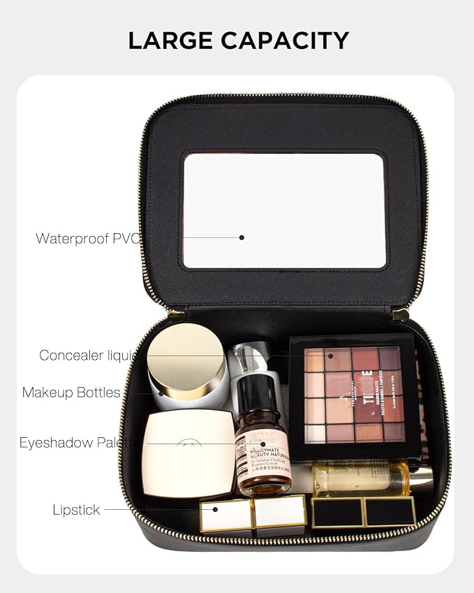 Clear American Mahjong Tile Bag, Makeup Bag Travel Cosmetic Organizer Case Waterproof Skincare Toiletry Bag with Zipper Portable Make Up Pouch Compact Car Organizer Bag for Essentials - Image 4