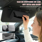 Sunglasses Holder for Car Visor, Auto Sunshade Eyeglasses Storage Case with Hidden Magnetic Closure, PU Leather Sunglass Protective Box for Most Vehicles Sun Visors (Black) - Image 6
