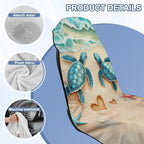 Beach Sea Turtle Car Seat Cover Towel with Storage Bag Animal Sea Turtle Auto Interior Seat Protector for Front Seat Only Sweat Car Seat Towel Cover for After Gym Running Swimming Hiking - Image 6