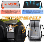 Portable Dog Car Seat for Small Dogs, Puppy Car Seat, Grey | Booster Seat With Safety Leash & Adjustable Straps Keeps Small Dogs Secure. Removable Washable Cushion. Fits Most Cars. - Image 6