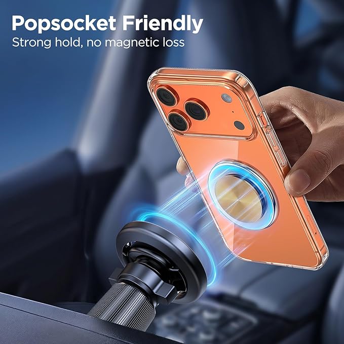 Miracase Car Phone Holder for Magsafe [Strong Magnets] Magnetic Phone Holders for Your Car, 360°Adjustable Air Vent Hands Free GPS Navigation Mount Cradle Fit iPhone 17-12 & All Smartphones, Black - Image 4
