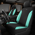 Skechers Work Seat Covers, Leather Car Seat Covers 5-Times Stronger Built-in Webbing, Oxford Fabric Front Seat Cover, Airbag Compatible, Automotive Comfort for Cars, Trucks, SUVs,Mint by Unknown