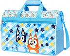 Bluey Kids’ Duffle Bag – Bluey & Bingo Travel Gym Bag with Adjustable Shoulder Strap, Mesh Side Pockets & Zipper Pocket by FASTFORWARD