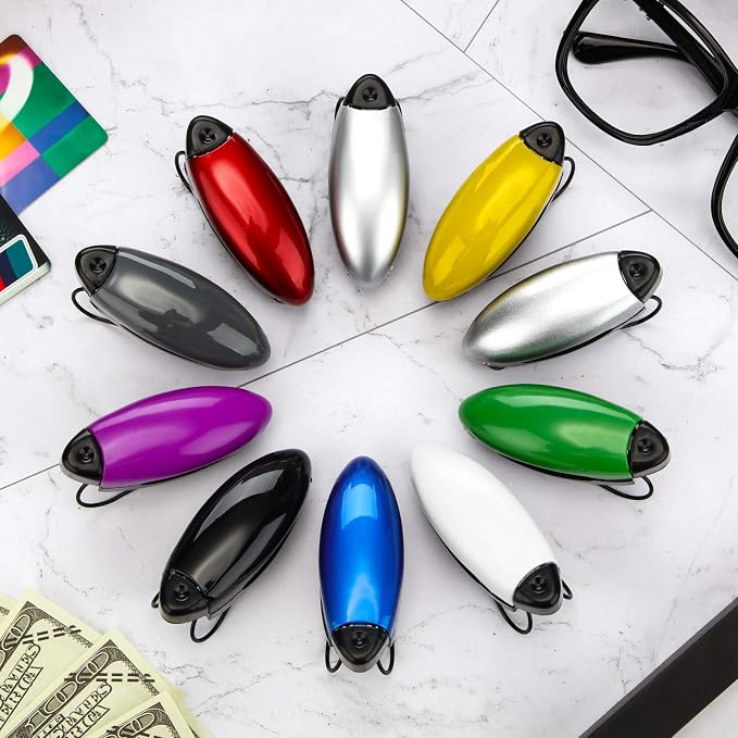 Frienda 10 Pieces Auto Car Vehicle Sun Visor Clip Holder for Sunglasses Glasses Holder Hanger Eyeglasses Mount Ticket Card Clip Car Accessories(Colorful) - Image 2