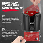 KEMIMOTO Car Cup Holder Expander Compatible with Hydro Flask Yeti 18-40oz | Universal Fits 3.0in-3.8in bottles and 3.2in cup holder, for Car, RV, Truck, UTV, Golf Cart, rubber base, tool-free install - Image 3