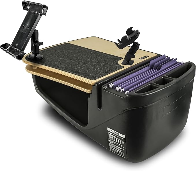 AutoExec AE-GMCD-PI-PM-TAB-11M GripMaster Car Desk for Your Vehicle Workstation and Mobile Office, Natural with 400 watt Power Inverter, Phone Mount and Tablet Mount | 400 Watt Power Inverter, Phone Mount, Tablet Mount, Vehicle Workstation and Mobile O... by AutoExec