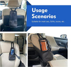 Car Seat Side Organizer, Multi-Pocket Car Seat Storage Hanging Bag, Multifunctional Mesh Net Pocket, Holds Phones, Drink, Glasses, Wallet, for Cars, Trucks - Image 7
