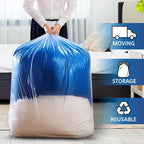 10 Pack 40” x 58” Extra Large Clear Plastic Storage Bags for Luggage Cover | 2 Mil Storage Bags Ideal for Car Seats, Suitcases, Strollers, Small Bikes, Attic Storage, Clothes, Xmas Trees, (with 10 Ties) - Image 4