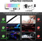 Acrylic Interior Car LED Strip Light with Wireless APP, RGB Dreamcolor 5 in 1 Ambient Lighting Kits, 16 Million Colors Sound Active Function Car Neon Lights, Sync to Music (dreamcolor 5 in 1) - Image 4