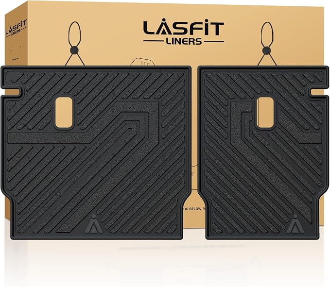 LASFIT Rear Seat Back Protector for Honda HR-V 2023-2027 TPE | Full Surround TPE Mats, Tall Walls, 3D Custom Fit, Non-Slip, Easy Clean, Tool-Free Install, Vehicle-Specific Accessories by LASFIT
